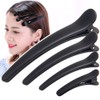 12 Pcs Matt Black Styling Hair Clips Plastic Alligator Hair