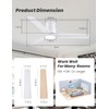 CJOY Ceiling Fan with Lights, 52 Inch Low Profile Ceiling