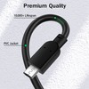 USB C to Micro USB Cable 6 FT (3-Pack), Flexible