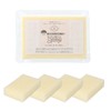 Sunsun Sponge, Vanilla, White, 4-Pack, Long Lasting, Foam Draining, Kitchen