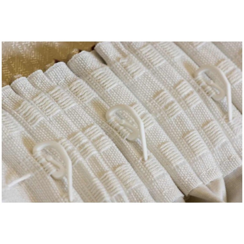 STANDARD WHITE CURTAIN HOOKS For Curtains reusable Nylon Tape Gliders