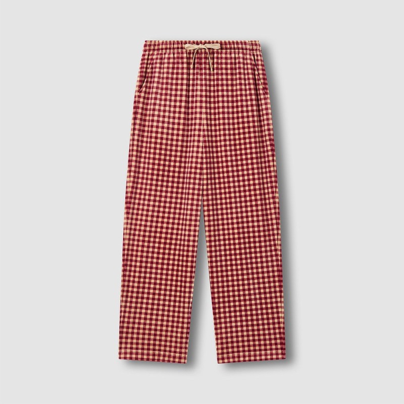 JAJU [JAJU/자주] 여 밍크 플리스 파자마 팬츠_라이트 레드 [JAJU] Women’s
