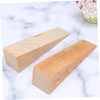 OSALADI 2Pcs Premium Wooden Door Stop Wedge Heavy Duty Door