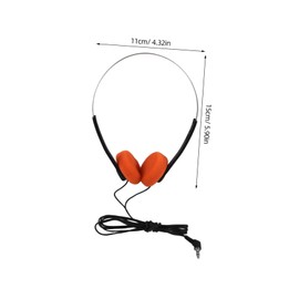 Mipcase Adjustable Lightweight Retro Headphones with Cushioned Ear Pads for Classroom and Library Use Comfortable Fit for Students for Music and Learning