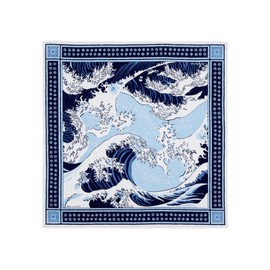 Yamamotojin Bandana - Japan Bandana The Great Wave, blue