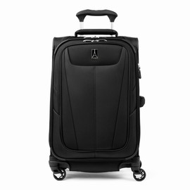 Travelpro Maxlite 5 Softside Expandable Luggage with 4 Spinner Wheels, Lightweight Suitcase, Men and Women, International, Black, Carry-on 21-Inch