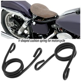 SG Store 2pcs Motorcycle Solo Seat Springs Torsion Type Motorcycle Seat Fixed Steel Springs Motorcycle Replacement Accessories Black