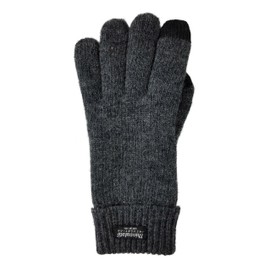 Bruceriver Ladie's Wool Knit Gloves with Thinsulate Lining Size S (Anthra Touchscreen)