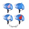 Motorcycle helmet angel wing sticker emblem devil horn helmet / 오토바이 헬멧 천사날개 스티커 엠블럼 악마뿔 헬멧