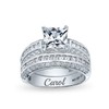 Personalize 3CT Art Deco Style Blue Square Princess Cut Solitaire