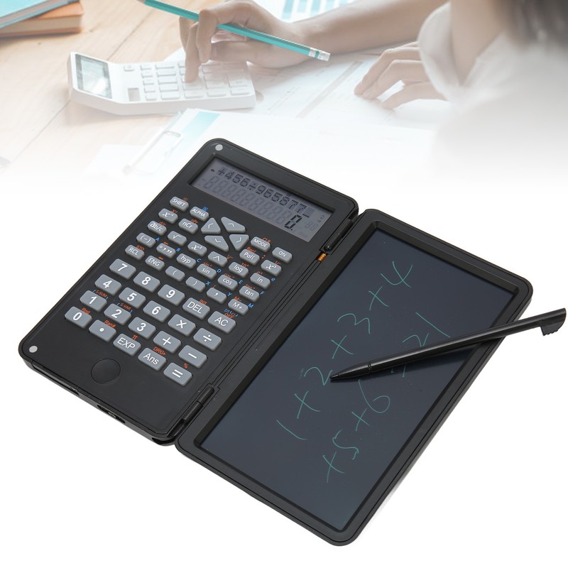 Calculator with Notepad Portable 10 Digits LCD Display Scientific Calculator