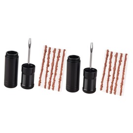 Sosoport 2sets Cycling Tire Plug Kit Emergency Rubber Repair Strip Tubeless Tire Repair High Strength Easy to Operate