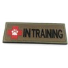 Support Dog K9 In Training Embroidered Airsoft Paintball Patch, brown