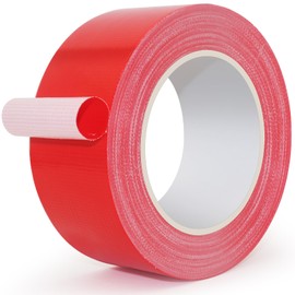 szwilnis Duct Tape Red, 2 Inches x 32 Yards, Heavy Duty Waterproof, Strong, Durable, Easy-Tear by Hand, Residue-Free for Home Repairs, Industrial, Fixed Carpet Edge, DIY Projects