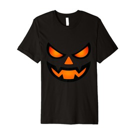 Simple Costume Idea for Trick or Treat Jack O Lantern Face Premium T-Shirt