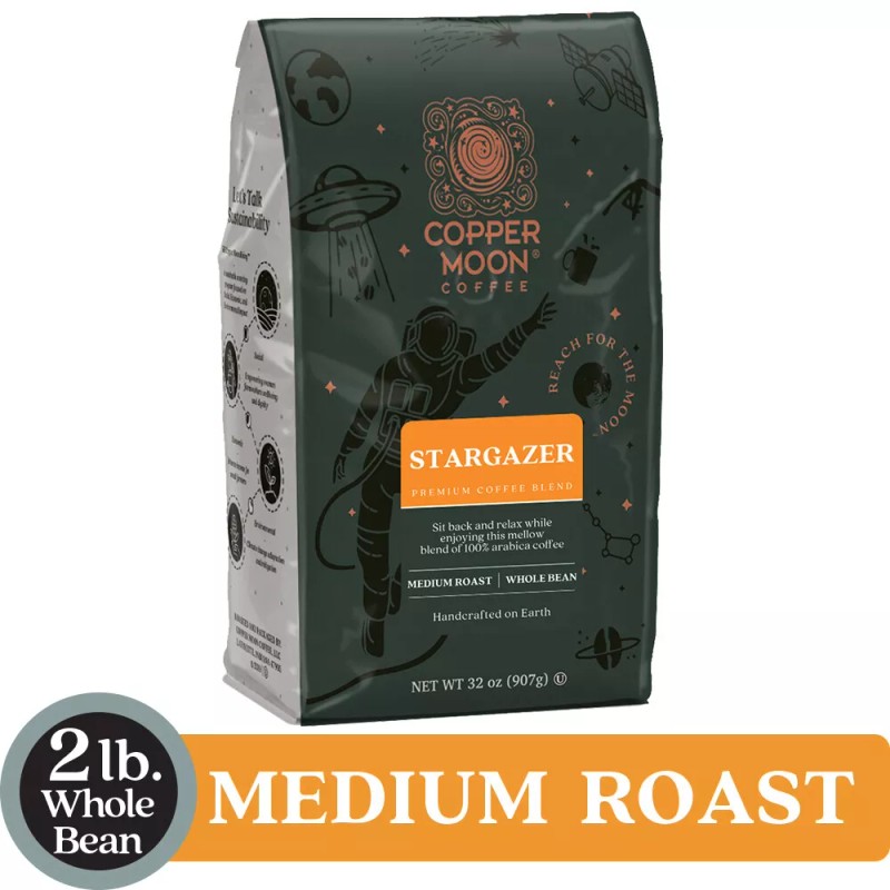 Copper Moon Coffee Stargazer Blend, Whole Bean, 2 Lb.