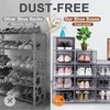 Kuject Large Shoe Organizers Storage Boxes for Closet, 12 Pack