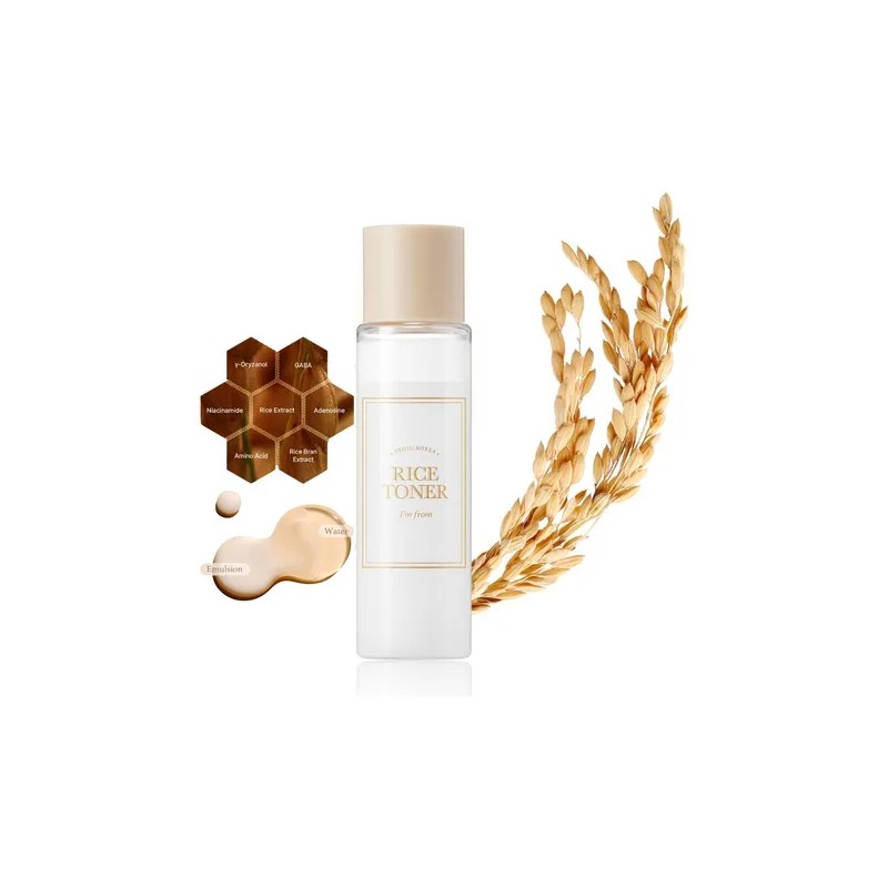Tnico Facial de Arroz Coreano Im From Pack 3 Hidratante