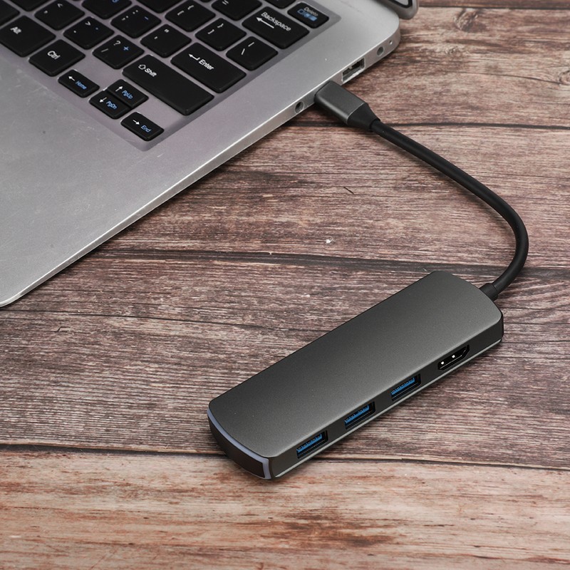 6 In-1 Multifunctional HD Docking Station Type C to HDMI