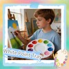BMMN 200PCS Paint Tray Palettes for Kids, White