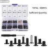 500PCS M2 M2.5 M3 Laptop Notebook Computer Replacement Screws Kit,