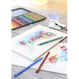 Faber-Castell Art & Graphic Albrecht Dürer Watercolour Pencil, (268), Green Gold, For Art, Craft, Drawing, Sketching, Home, School, University, Colouring