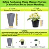 Axcoix 2 Pack Adjustable Height Plant Risers for Inside Pots,