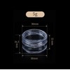 BetterJonny 100 Pieces Round Plastic Creme Case, Accessory Case, 0.2