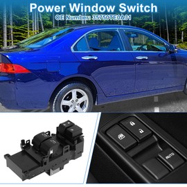 A ABSOPRO Power Window Switch No.35750TE0A31 Front Left Driver Side Window Control Switch for Honda Accord 2008-2012 Black