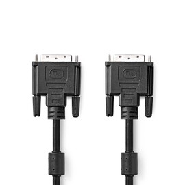 NEDIS - DVI cable - DVI-D 24+1-Pin male - Nickel plated - 10 m - PVC - black