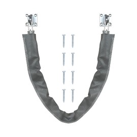 Nuk3y Heavy Duty Storm Crash Chain with Solid Brass Bracket (Stainless Steel, 25-1/2")