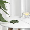 YoHyien Ceramic Soap Dish with Drainage, Ginkgo Leaf Shaped Soap