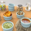 Silicone Ramekins 8 oz Oven Safe, 2Pcs Creme Brulee Ramekins