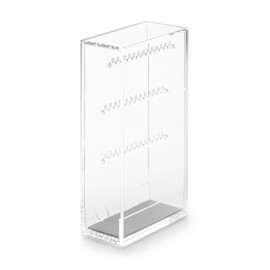 MUJI 18958207 Acrylic Necklace and Earring Stand, Approx. Width 2.6 x Depth 5.1 x Height 9.8 inches (6.7 x 13 x 25 cm)