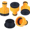 4 Pack Plastic Garden Hose Tap Connector, 1/2 Inch and