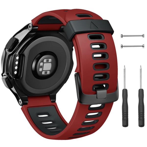 NotoCity Compatible with Forerunner 220 Watch Bands Black Buckle Sport