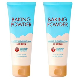 Etude Baking Powder B.B Deep Cleansing Foam, 160ml, 2 pieces / 에뛰드 베이킹파우더 B.B딥 클렌징폼, 160ml, 2개