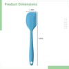 Silicone Spatulas, 24 Pcs Rubber Spatula, Heat Resistant-500℉, Seamless One