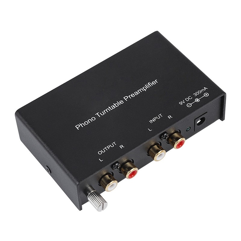 Dual channel Phono Preamplifier RCA Preamplifier Output Noise Cancelling Phono