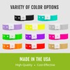 100 WristCo White Plastic Wristbands for Events – Extended Wear,