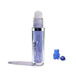 MODE Lip Glaze Flavored Lip Gloss Yummy BLUEBERRY GUMMY BEAR Candy Flavor Roll On Sweet Wet Deliciously Nourishing Shine, Hydrating Skincare Fruit Oils