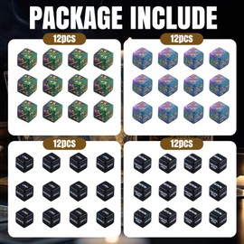 48 Pieces Abilities Keywords Counter Dice,MTG Life Counter 1/+1,Creature Stats Buff Tokens Dice,MTG Dice Set for MTG, TCG, Card Games Accessories