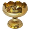 Handmade Indian puja Golden Oil lamp for Diwali Pooja Article