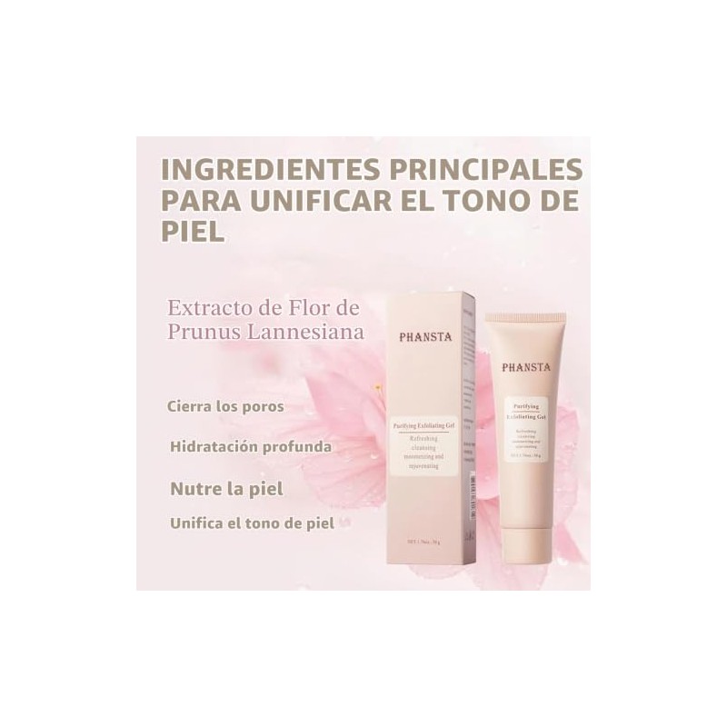 Purifying Exfoliating Gel,Exfoliating Gel for Face, Purifying Cream,Exfoliating Face Scrub,Exfoliating