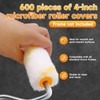 CONEHOY 600 Pcs 4 Inch Paint Roller Covers Mini Paint