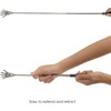 GEEKBOX Extendable Back Scratcher Stainless Steel Telescopic Design with Rubber
