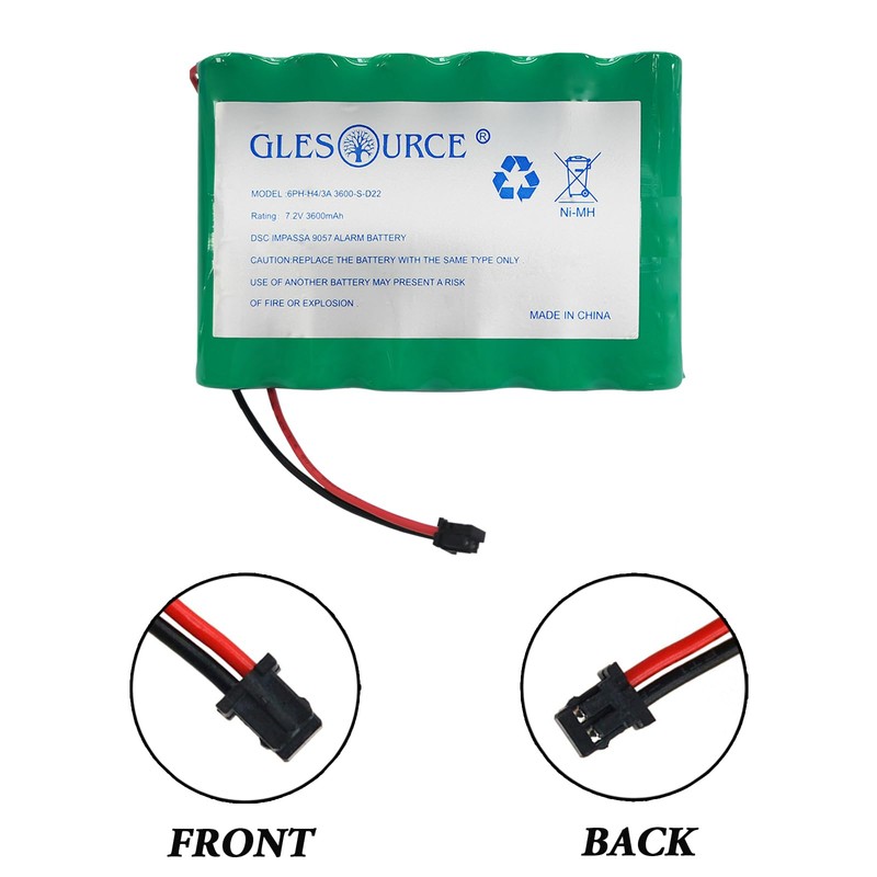 XUNTU Upgraded 6PH-H-4/3A3600-S-D22 7.2V Battery Compatible with DSC IMPASSA 9057,