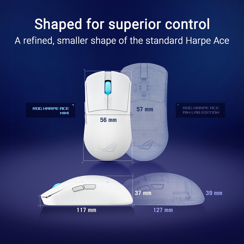 ASUS ROG Harpe Ace Mini Wireless Gaming Mouse – Small