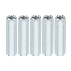 Coupling Nut, 5pcs M6 * 40 Long Rod Nut Hex Hexagonal Sleeve Nut Sleeve Nuts Standoff Threaded Fasteners