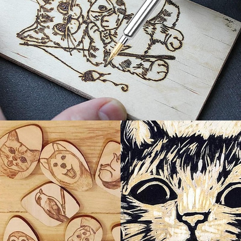 Soldering Iron Kit DIY Wood/Leather Burning Tools Carving Set Tool